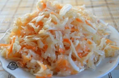 Капуста быстрого пряного посола.