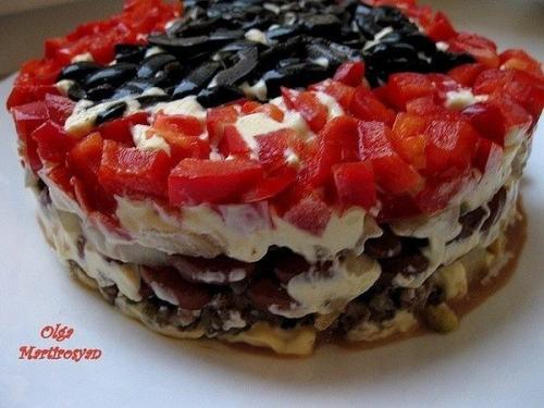 Салат Коварство и Любовь.