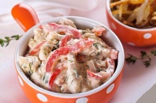 Куриное Филе в сливках с перцем.