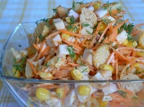 Подборка салатов с кукурузой? 01