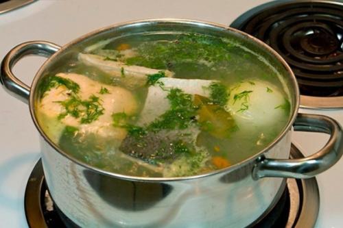 Суп с рыбным филе. 06