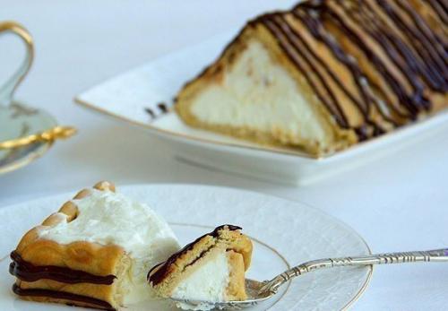 Десерт без выпечки Творожный Домик? 08