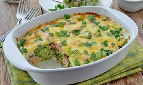 Запеканка с форелью и брокколи - невероятно вкусно!