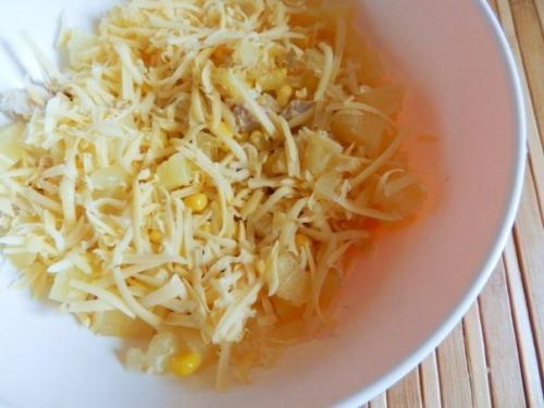 Салат с курицей, ананасом и сыром. 03 Салат с курицей, ананасом и сыром. 03