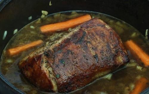 Жареная свинина с горчичным соусом. 03