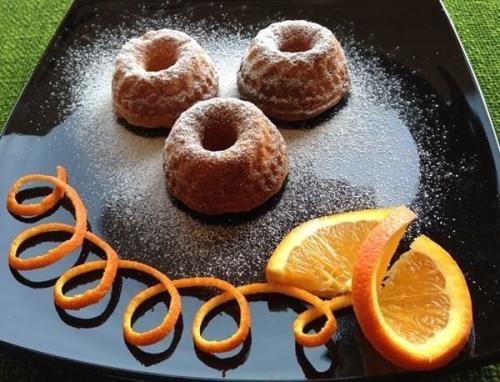 Апельсиновые кексики (постные).