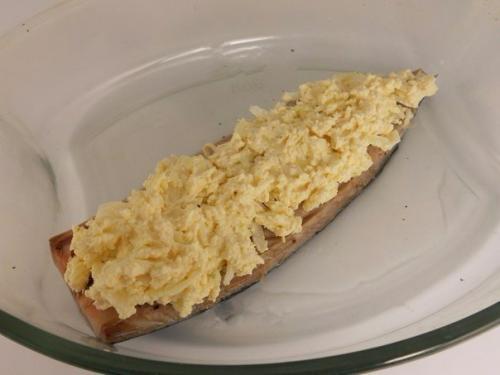 Запеченная скумбрия с сыром. 04