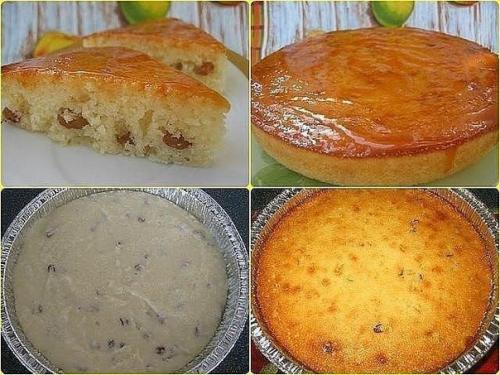 Манник с изюмом.