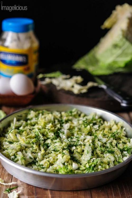 Супер нежный пирог с капустой и мясом. 02
