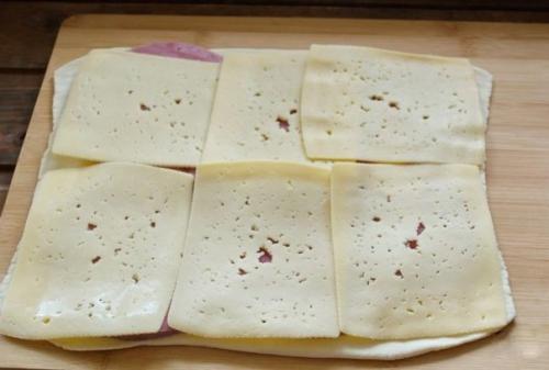 Запеченные рулетики с ветчиной и сыром. 02