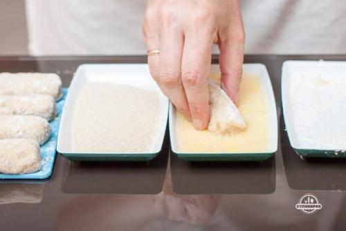 Куриные крокеты с сыром. 09