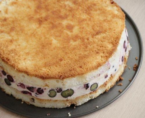 Торт - суфле творожный.