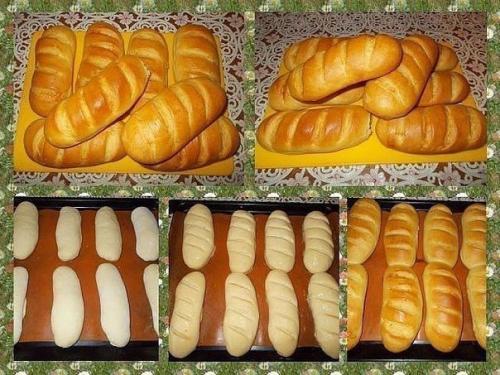 Вкусные домашние батоны.