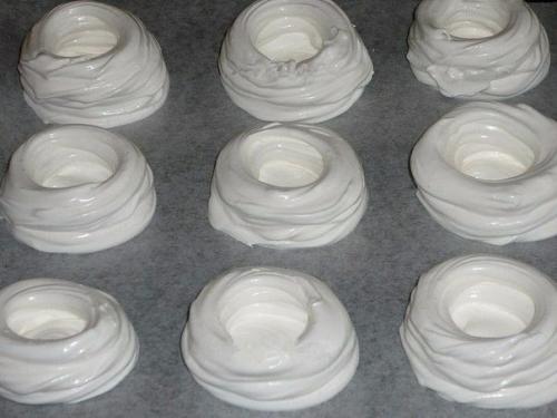 Белковые корзиночки с творожным кремом. 02