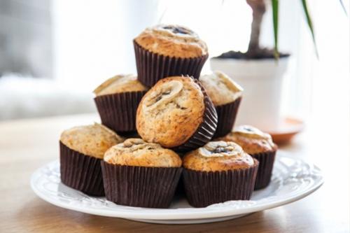 Банановые кексы.  Простая выпечка для посиделок с чаем.