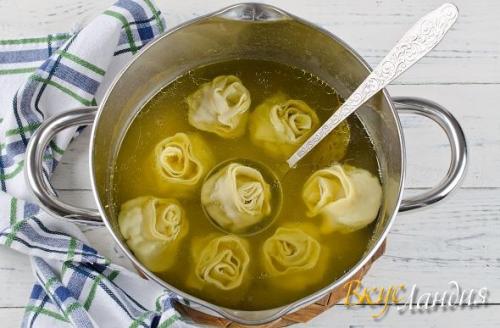 Ленивые пельмени с мясной начинкой. 07