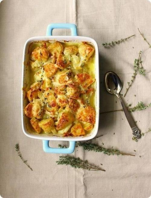 Запеченный картофель.  Ингредиенты: 01