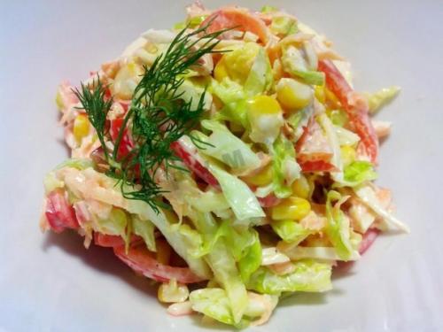 Вкусный салатик за 5 минут. 01