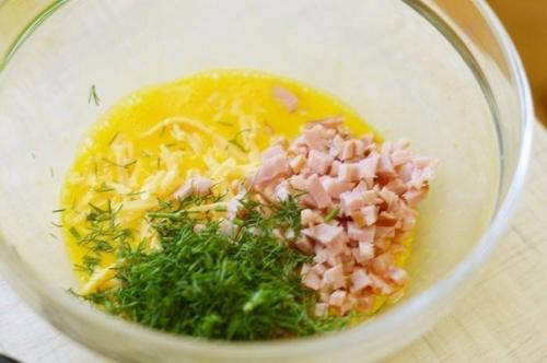 Мини - омлеты с ветчиной. 02