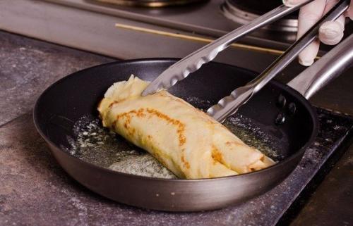 Блины с творогом и фруктами. 05