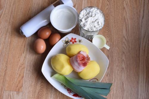 Пирог заливной с картошкой. 01 Пирог заливной с картошкой. 01