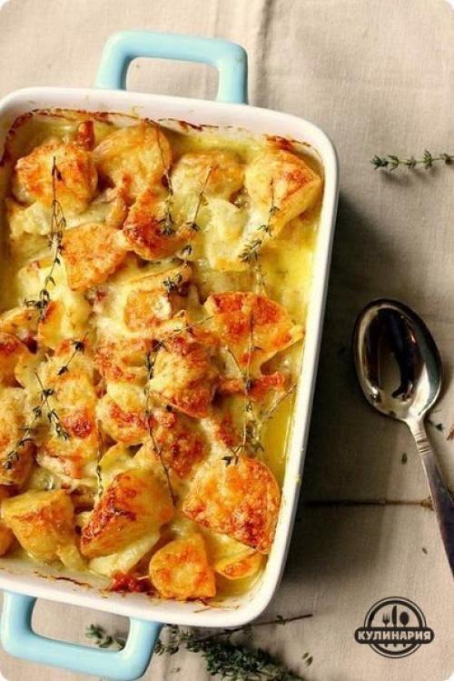 Запеченный картофель.  Ингредиенты: 02