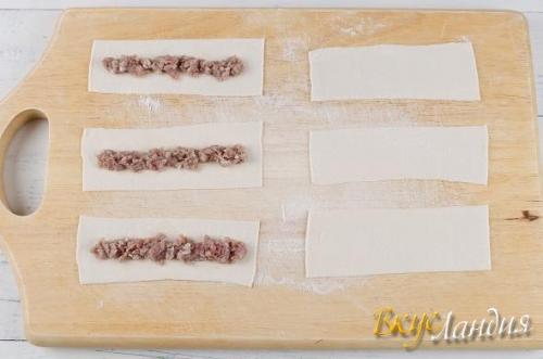 Ленивые пельмени с мясной начинкой. 05