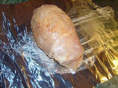 Куриные рулетики с грибами. 04