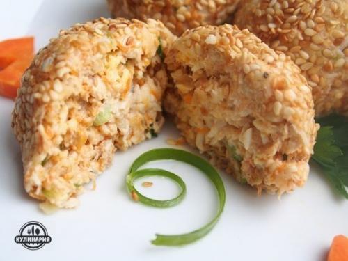 Салатные шарики А-ля Мимоза. 08 Салатные шарики А-ля Мимоза. 08