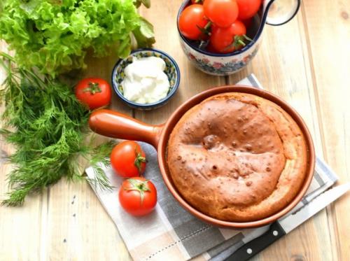 Пирог заливной с картошкой. Пирог заливной с картошкой.