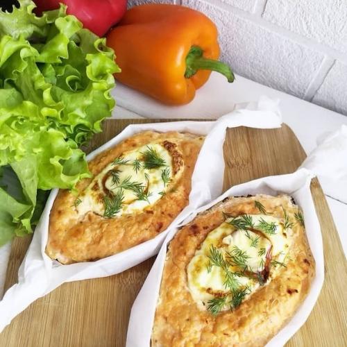 Куриные хачапури.  Ингредиенты: