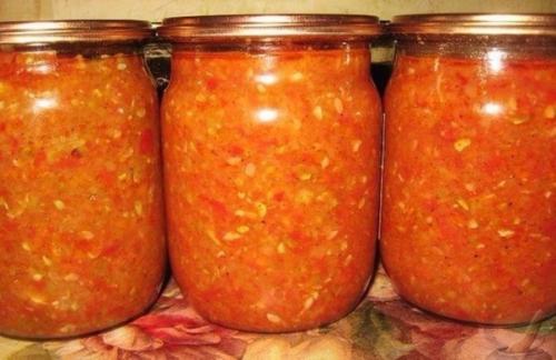 Аджика из кабачков на зиму.