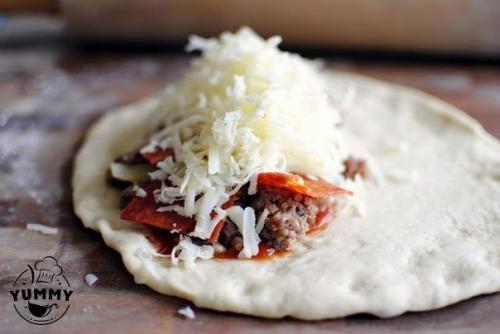 Домашняя закрытая пицца. 08