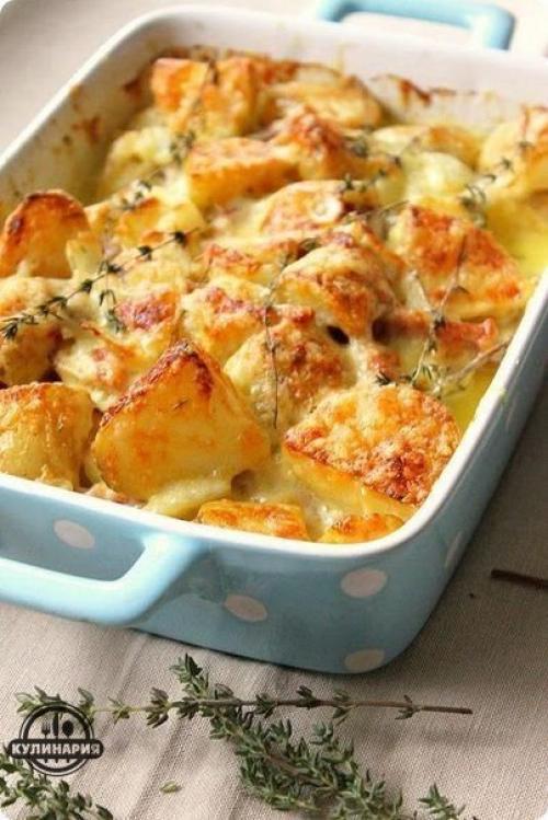 Запеченный картофель.  Ингредиенты: