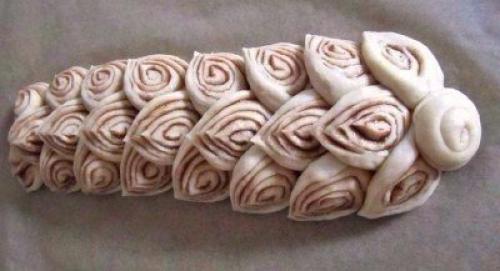 Рулет - плетёнка.  Ингредиенты: 05