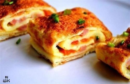 Омлет по-каталонски.  Ингредиенты: