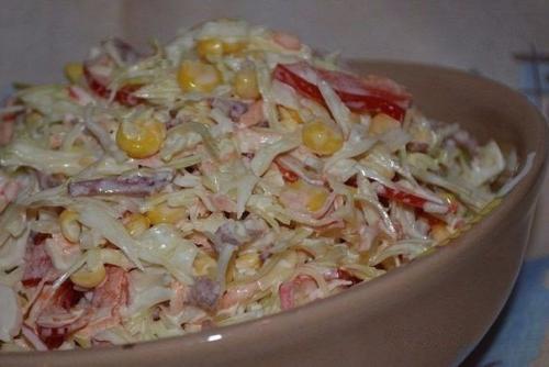 Вкусный салатик за 5 минут. 03