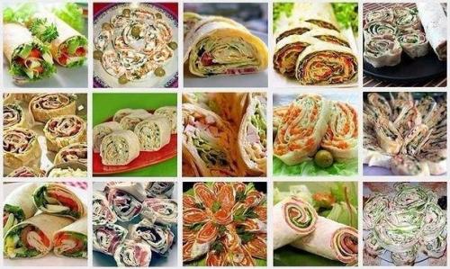20 начинок для рулета из лаваша.