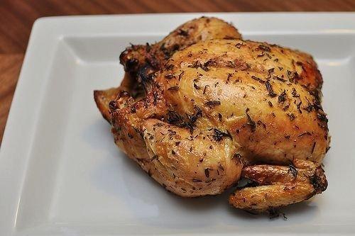 Курица с травами и лимоном.