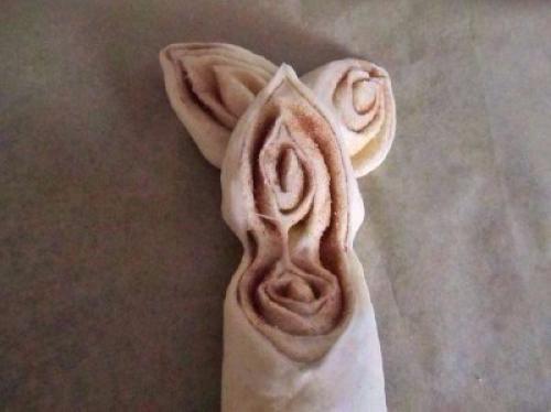 Рулет - плетёнка.  Ингредиенты: 04