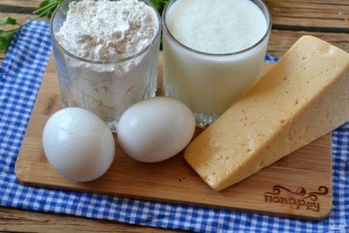 Сырные лепешки на кефире. 01