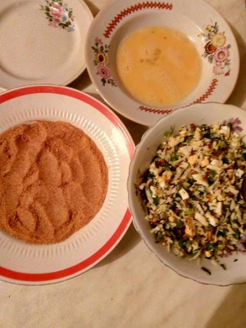 Зразы с яйцом и сыром. 04