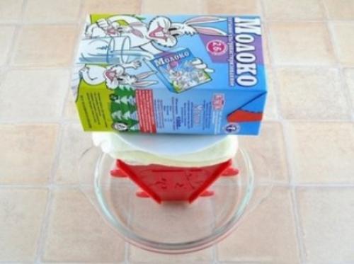 Творожная пасха с изюмом и сгущенкой (без яиц. 06