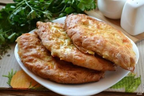 Сырные лепешки на кефире.