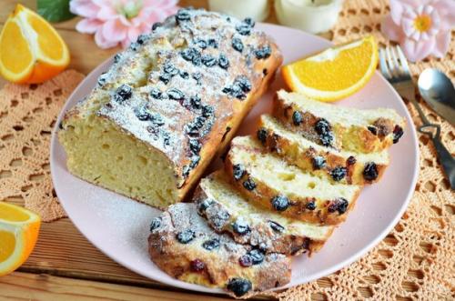 Домашний кекс с творогом.