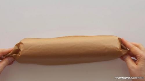 Бисквитный рулет нежный. 04