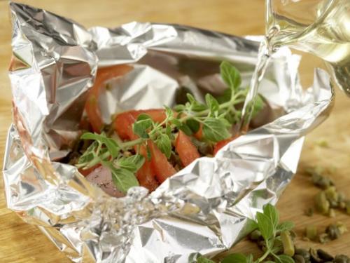 Курица по-итальянски. С помидорами, каперсами и орегано. 08