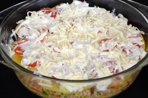 Запеканка с картофелем и фаршем. 09