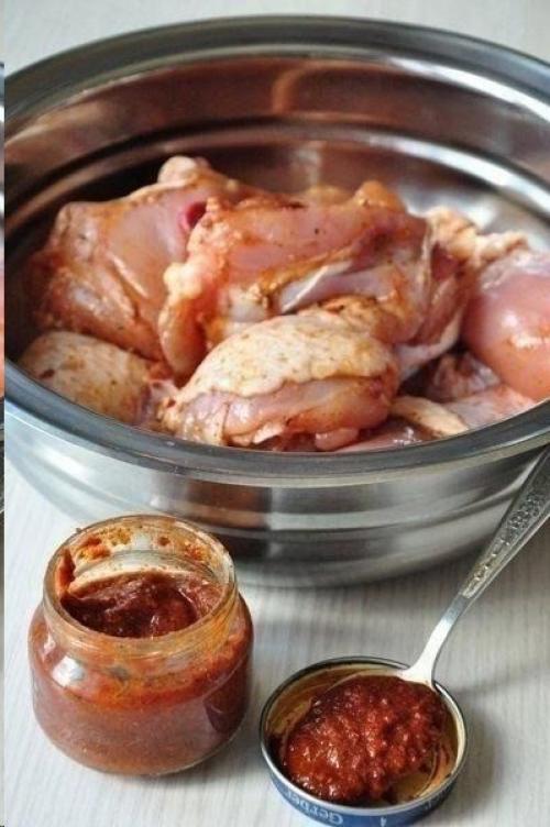 Острая курица в сливочном соусе. 01