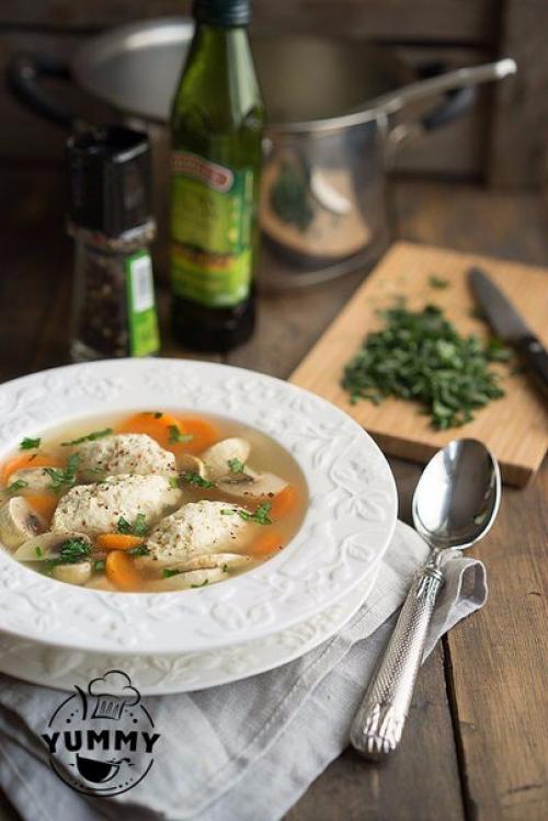 Куриный суп с кнелями. 07 Куриный суп с кнелями. 07